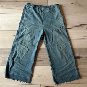 Prairie Undergound Wide leg crop denim size M